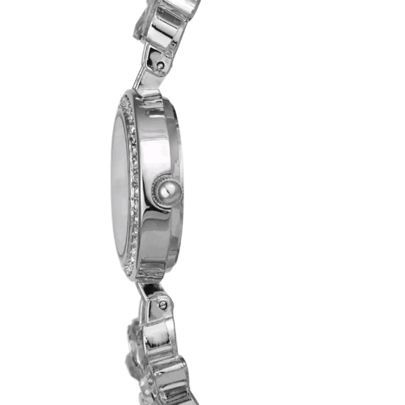 NIB Charter Club Silver-Tone Crystal Flower Women Bracelet Quartz Watch 25 MM - Picture 4 of 6